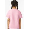 T-shirt enfant col rond manches courtes en coton léger, coupe droite moderne, 150 g/m²