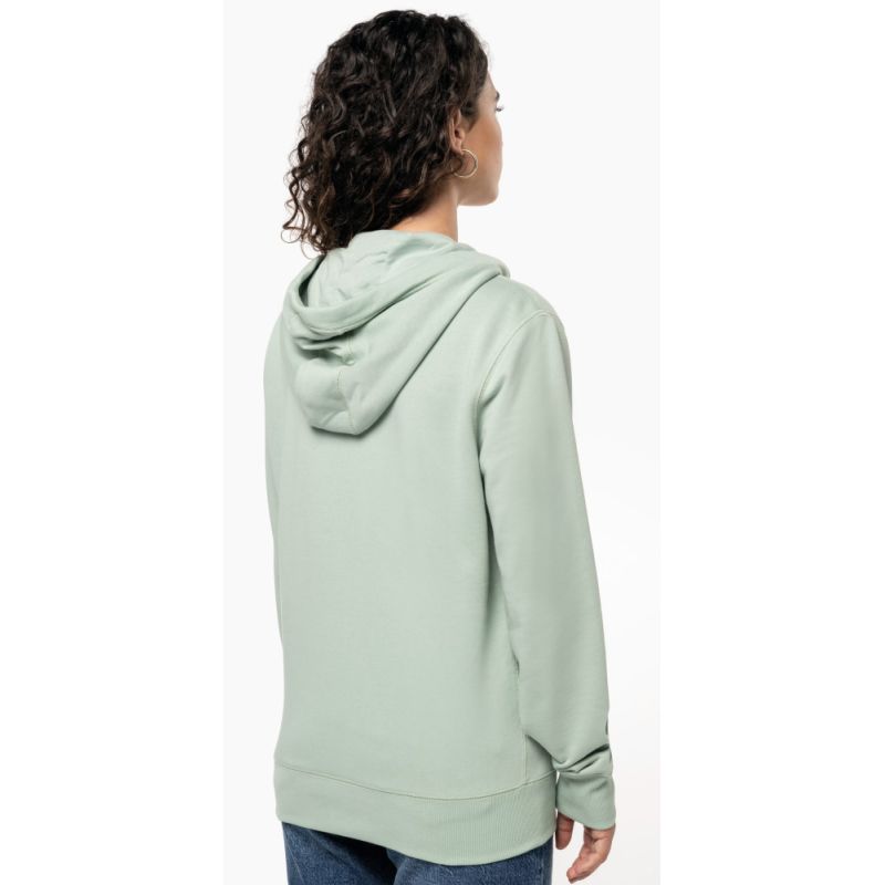 Sweat-shirt French Terry écoresponsable zippé à capuche, toucher doux, NO LABEL, 300 g/m²