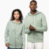 Sweat-shirt French Terry écoresponsable zippé à capuche, toucher doux, NO LABEL, 300 g/m²