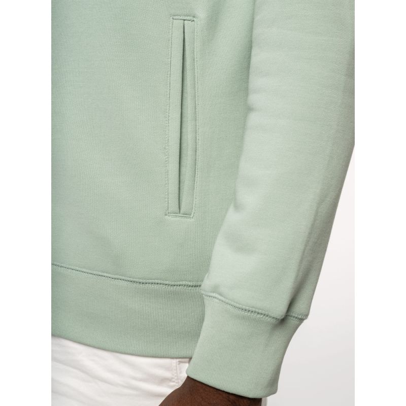 Sweat-shirt French Terry écoresponsable zippé à capuche, toucher doux, NO LABEL, 300 g/m²