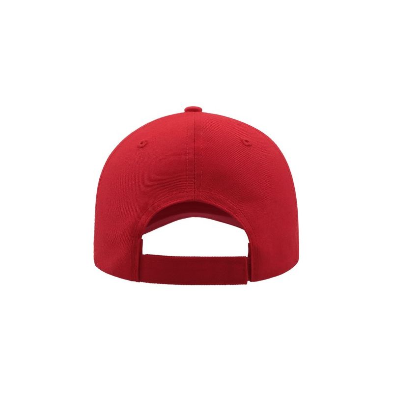 Casquette 6 panneaux en coton respirant avec fermeture velcro, 260 g/m²