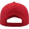Casquette 6 panneaux en coton respirant avec fermeture velcro, 260 g/m²