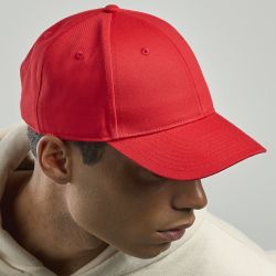 Casquette de sport 6 panneaux structurée en coton chino twill