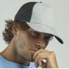 Casquette 5 panneaux style rapper, panneau avant renforcé, visière préformée, 219 g/m²