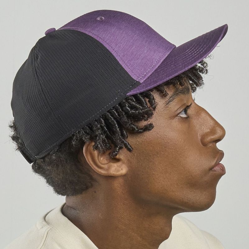Casquette de sport filet 6 panneaux, visière préformée