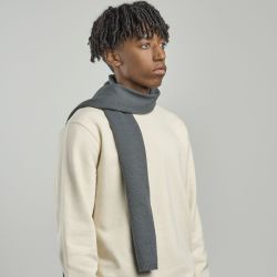 Écharpe décontractée en polyester recyclé, finition douce, 200 g/m²