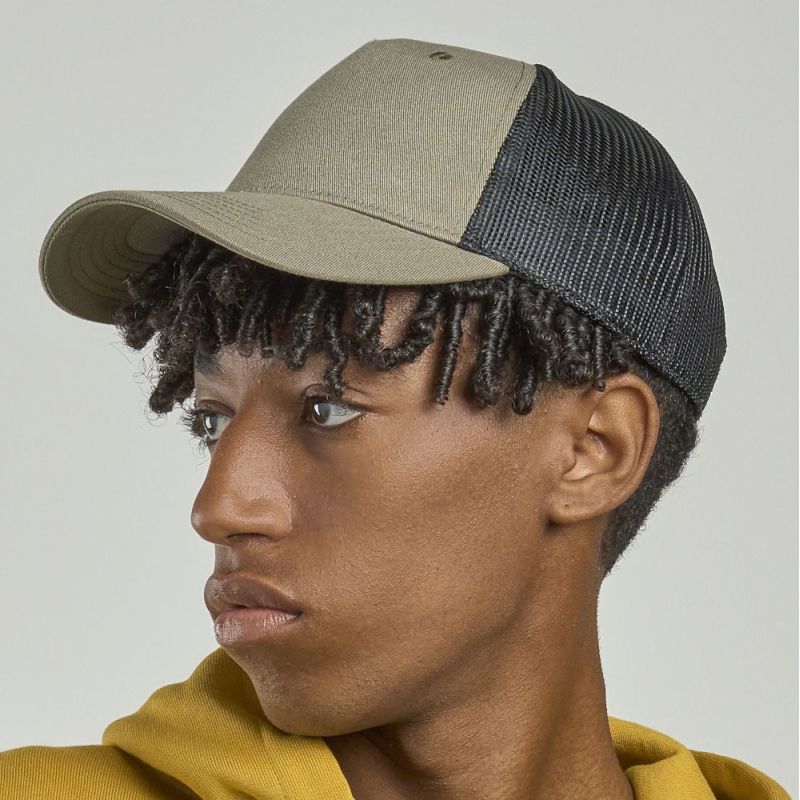 Casquette trucker 5 pans en polyester recyclé, légère et respirante, 200 g/m²