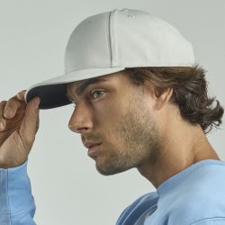 Casquette 6 panneaux en nid d'abeille polyester recyclé, 255 g/m²