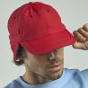Casquette hiver en nylon et polaire recyclés avec protège oreilles, 120 g/m²