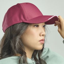Casquette en polyester recyclé 6 panneaux, fermeture par Velcro, 170 g/m²