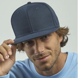 Casquette Snap 6 panneaux visière plate en polyester recyclé style streetwear, 300 g/m²