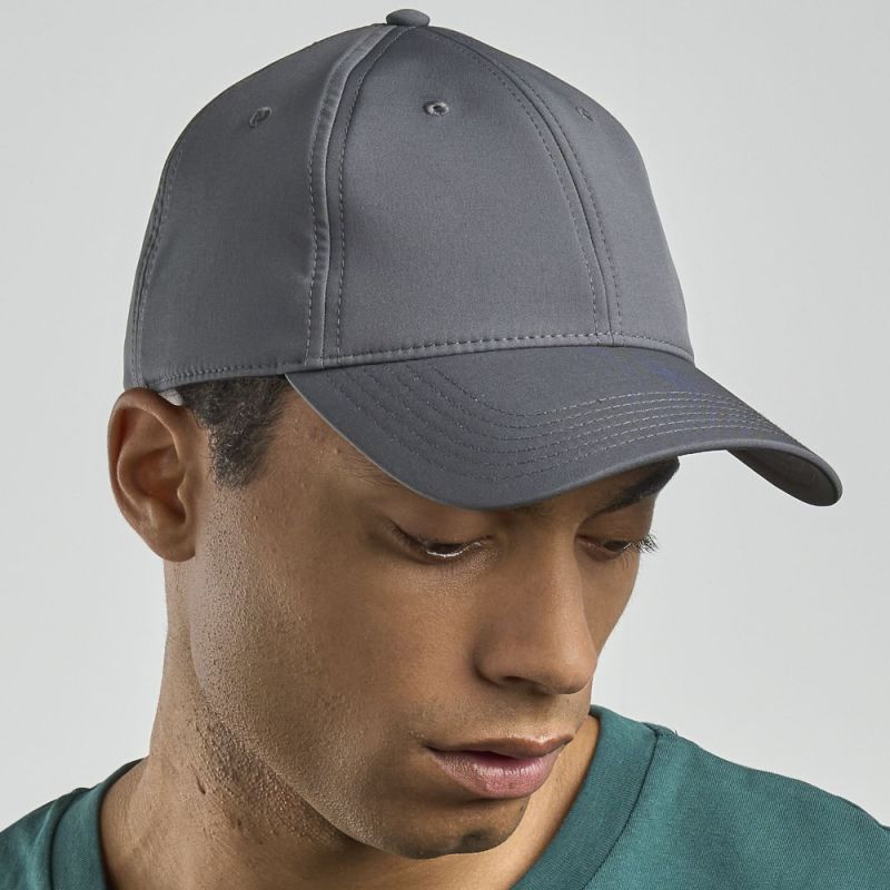 Casquette baseball 6 pans en polyester recyclé, élasthanne, 195 g/m²