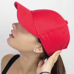 Casquette de sport 6 panneaux en coton épais, panneau structuré, 320 g/m²