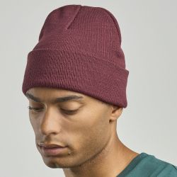 Bonnet EKO doublé en acrylique, avec revers, 65 g/m²