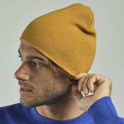 Bonnet en coton organique hypoallergénique, maille côtelée, 60 g/m²