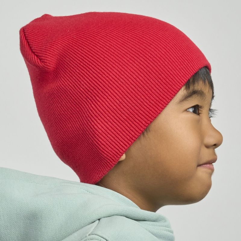 Bonnet enfant en coton organique hypoallergénique, maille fine, 50 g/m²
