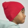 Bonnet enfant en coton organique hypoallergénique, maille fine, 50 g/m²