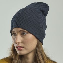 Bonnet long et chaud en polyester recyclé, double épaisseur