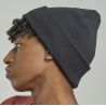 Bonnet en bord côte avec rabat en polyester recyclé