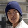 Bonnet à large revers en polyester recyclé, tricot double épaisseur