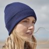 Bonnet avec revers en coton organique léger et respirant, maille fine