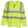 Veste de sécurité manches longues, 2 bandes verticales et 2 bandes horizontales réfléchissante