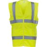 Gilet de travail femme haute visibilité, dos à mailles ouvertes respirantes, 120 g/m²