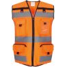 Gilet de sécurité haute visibilité rip stop multiples poches, 120 g/m²