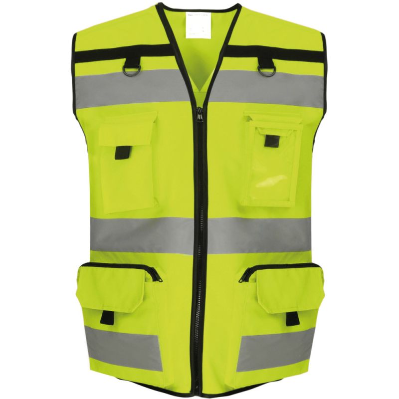 Gilet de sécurité haute visibilité rip stop multiples poches, 120 g/m²