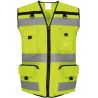 Gilet de sécurité haute visibilité rip stop multiples poches, 120 g/m²