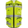 Gilet de sécurité haute visibilité rip stop multiples poches, 120 g/m²