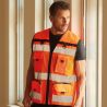Gilet de sécurité haute visibilité rip stop multiples poches, 120 g/m²