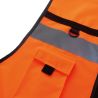 Gilet de sécurité haute visibilité rip stop multiples poches, 120 g/m²