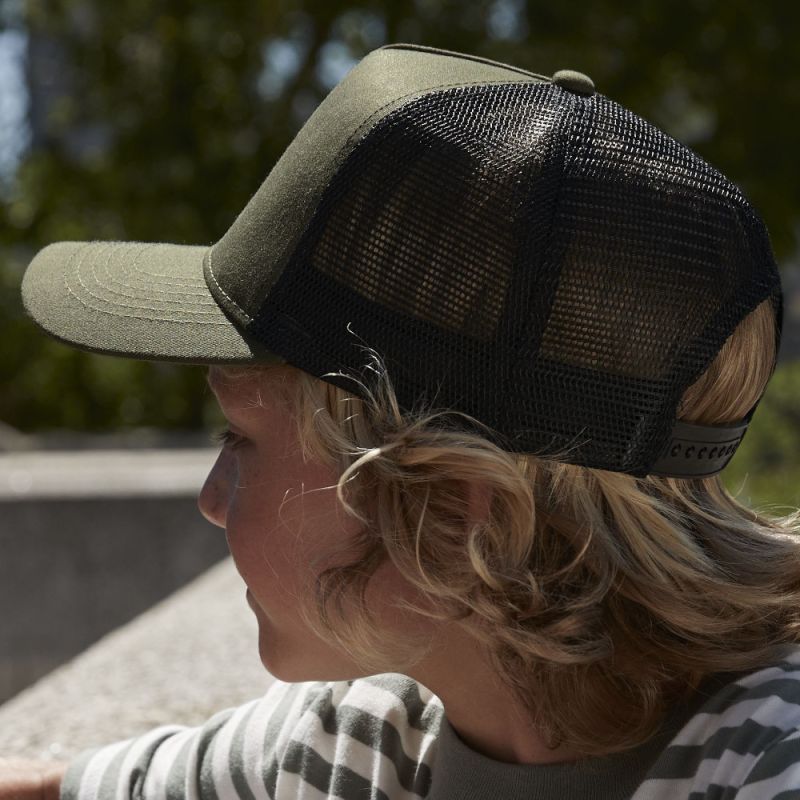 Casquette américaine junior 5 panneaux rétro Snapback, visière préformée, ajustable 