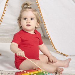 Body manches courtes enfant en coton avec boutons pression, 145 g/m²