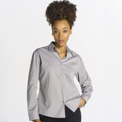 Chemise femme Oxford manches longues, coupe cintrée, 115 g/m²