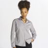 Chemise femme Oxford manches longues, coupe cintrée, 115 g/m²