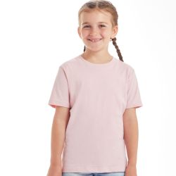 T-shirt enfant moderne col rond en coton BIO, 160 g/m²