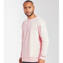 Sweat set in en coton bio et polyester recyclé, manches montées, 280 g/m²