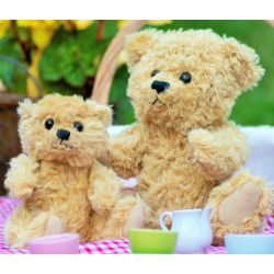 Ours en peluche articulé, conforme à la norme EN71