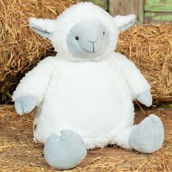 Peluche agneau sublimable pour bébé, conforme à la norme EN71