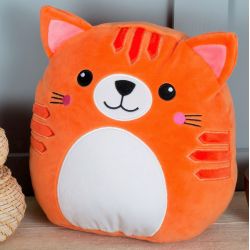 Peluche chat, nez et yeux cousus, pour bébé, conforme à la  norme EN71