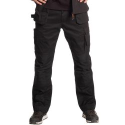 Pantalon de travail multi-poches déperlant en polyester et coton, 280 g/m²