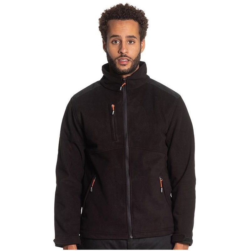 Veste polaire épaisse, respirante, déperlante, coupe-vent, épaules et coudes renforcés, 330 g/m²
