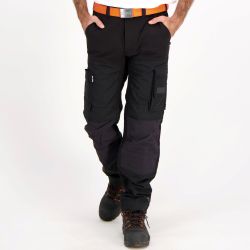 Pantalon respirant extensible multi-poches, 240 g/m²