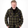 Chemise en flanelle, fermeture bouton-pression, poches multiples, 300 g/m²