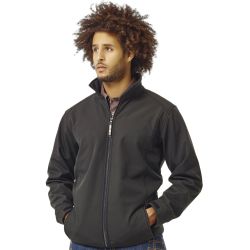 Veste Softshell Julius polyester respirante, déperlante, coupe-vent, 310 g/m²