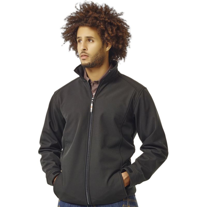 Veste Softshell Julius polyester respirante, déperlante, coupe-vent, 310 g/m²