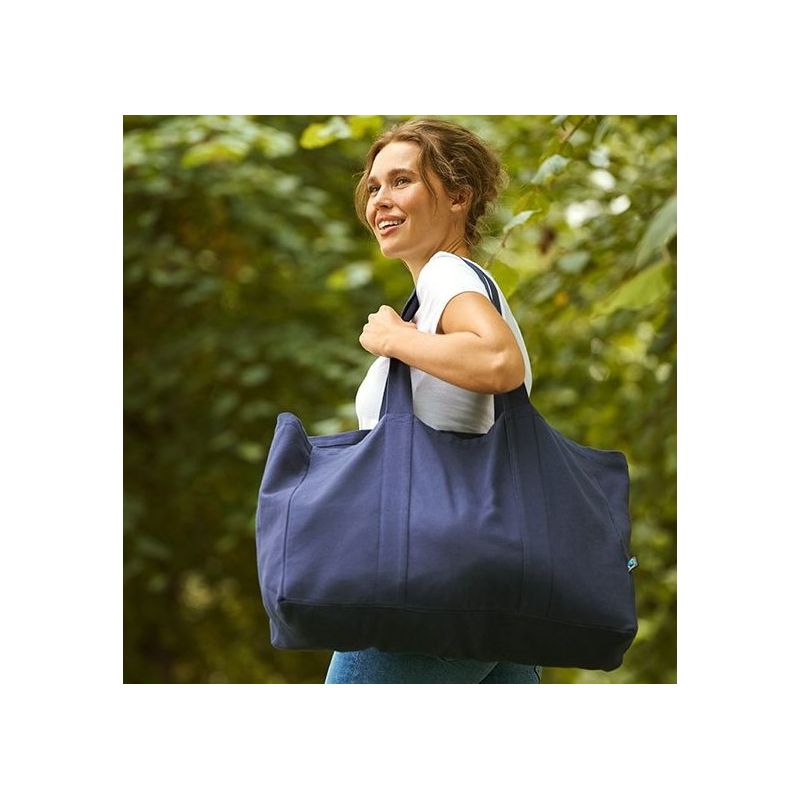 Sac de plage en coton organique Fairtrade, sangles multifonctionnelles, 300 g/m²