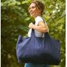 Sac de plage en coton organique Fairtrade, sangles multifonctionnelles, 300 g/m²